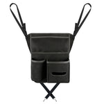 2 PCS Car Center Console Hanging Bag Sheepskin Leather Storage Bag