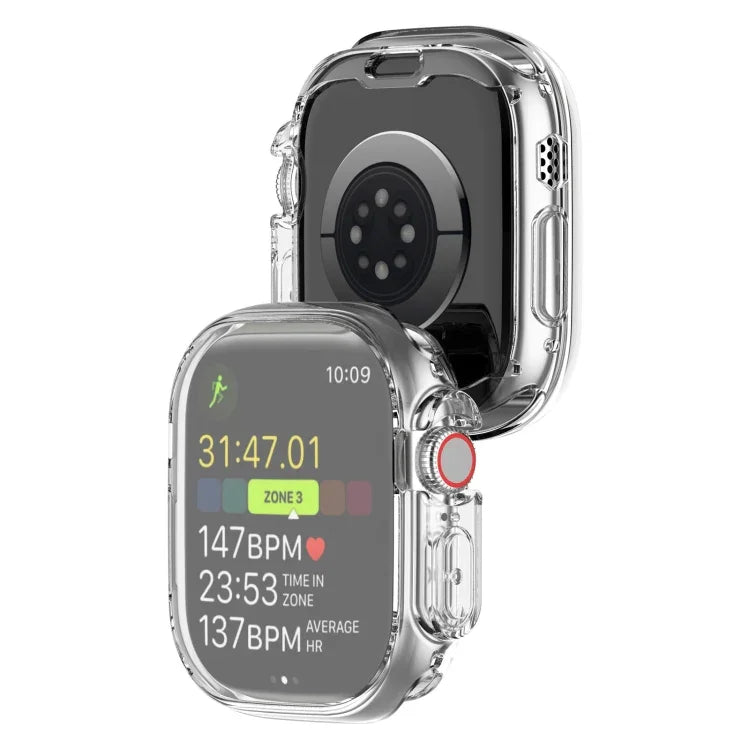 TPU All-inclusive Transparent Protective Case For Apple Watch Ultra 1 / 2 / 3 49mm, For Apple Watch Ultra 1 / 2 / 3 49mm