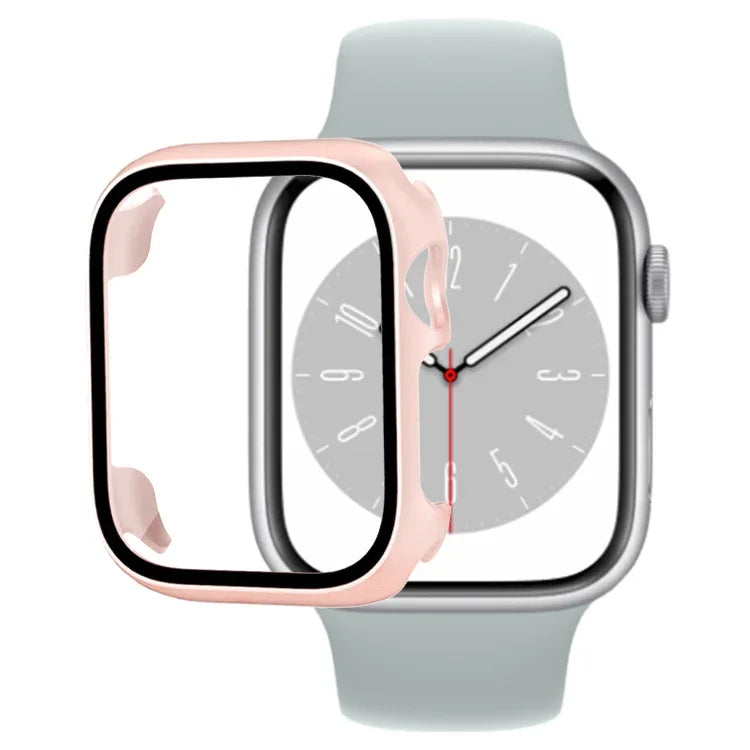 Tempered Glass Film PC Watch Case, For Apple Watch Series 9 / 8 / 7 41mm, For Apple Watch Series 9 / 8 / 7 45mm