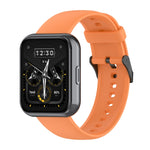 Solid Color Soft Silicone Watch Band, For Realme Watch 3