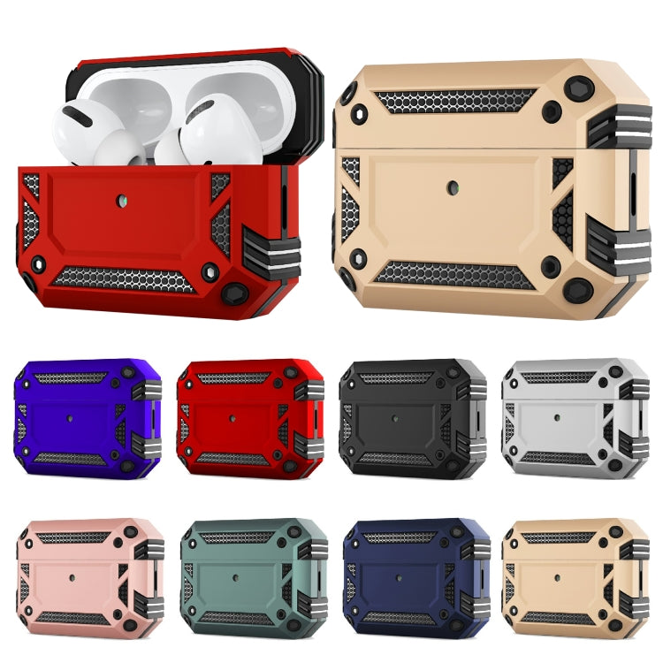 Military Armor Four-corner Shockproof Earphone Protective Cover, For AirPods Pro 2