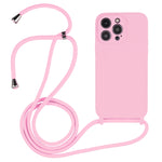 Crossbody Lanyard Liquid Silicone Case, For iPhone 14, For iPhone 14 Plus, For iPhone 14 Pro