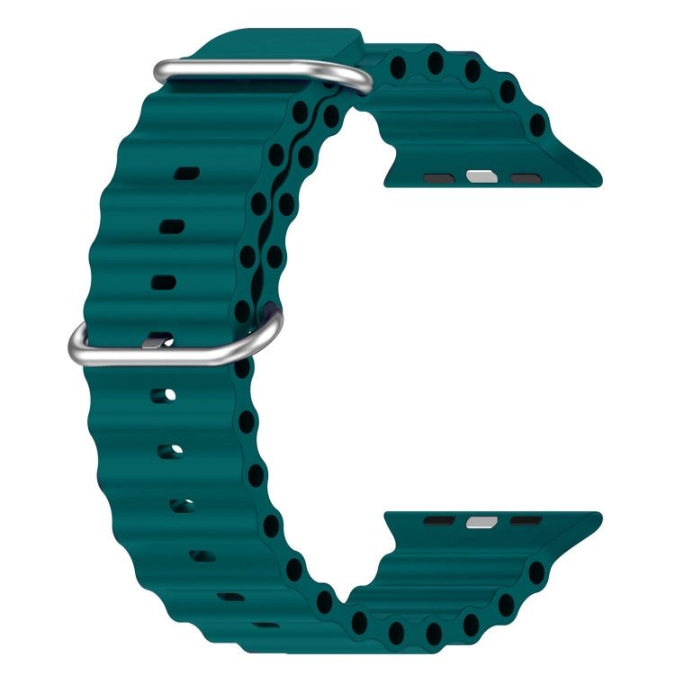 Ocean Silicone Watch Band, For Apple Watch Series 8&7 41mm, For Apple Watch Series 8&7 41mm / SE 2&6&SE&5&4 40mm