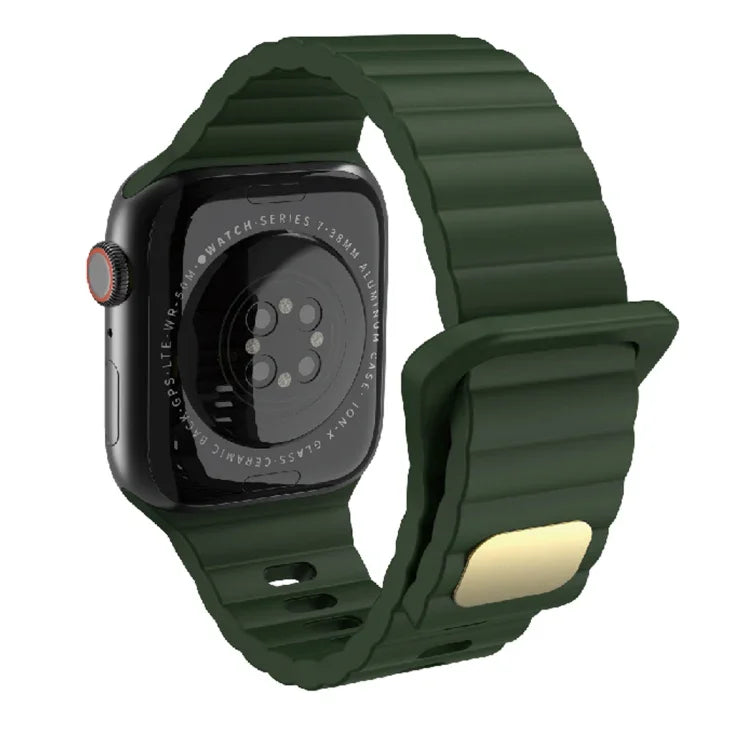 Breathable Skin-friendly Silicone For Apple Watch, Ultra 49mm / Series 8&7 45mm / SE   2&6&SE&5&4 44mm / 3&2&1 42mm, Series 8&7 41mm / SE 2&6&SE&5&4 40mm /   3&2&1 38mm