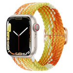 Buckle Nylon Braided Watch Band, For Apple Watch Series 8&7 41mm / SE 2&6&SE&5&4 40mm / 3&2&1 38mm, For Apple Watch Series 8&7 41mm / SE 2