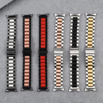 Three Strains Stainless Steel Metal Watch Band, For Google Pixel Watch 4 / 3 / 2 / 1 41mm