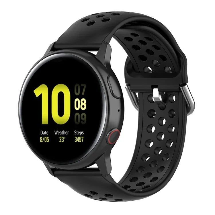 20mm Clasp Solid Color Sport Wrist Strap Watchband, For Huawei Watch GT2 42MM, For Galaxy Watch Active2 / Active