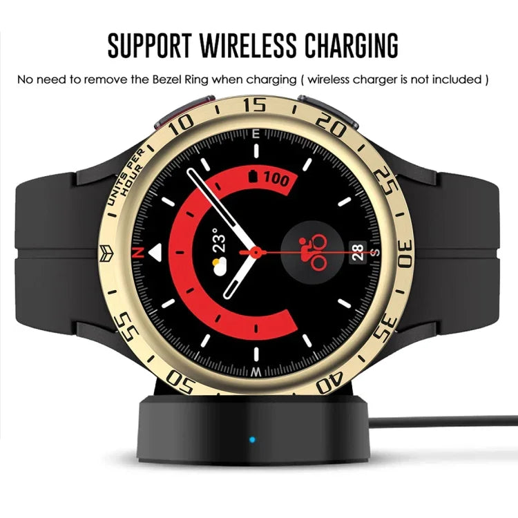Dial Steel Protective Frame, For Samsung Galaxy Watch5 Pro 45mm A Style, For Samsung Galaxy Watch5 Pro 45mm E Style