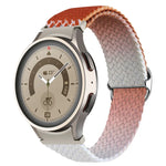 For Samsung Galaxy Watch 5 / Watch 5 Pro / Watch 4 Weave Gradient Color Watch Band