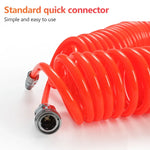 LAIZE Compressor Air Flexible PU Spring Tube with Connector, 8x5mm, 3m, with Connector, 8x5mm, 6m, with Connector, 8x5mm, 9m, with Connector, 8x5mm, 12m, with Connector, 8x5mm, 15m, with Connector, 10x6.5mm, 6m, with Connector                          ...