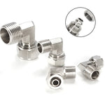 FL6-01 LAIZE Nickel Plated Copper Trachea Quick Fitting Twist Elbow Lock Female Connector, FL6-01, FL6-02, FL8-01, FL8-02, FL10-01, FL10-02