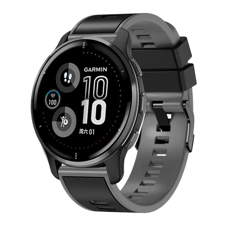 Plain Weave Two-color Silicone Watch Band, For Samsung Galaxy Watch 5 40mm / 44mm