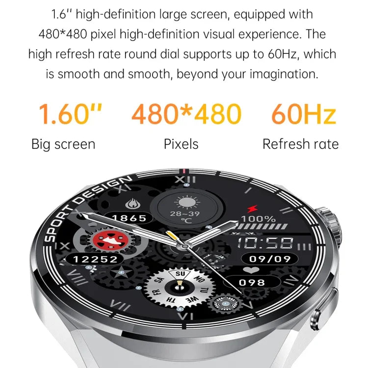 MD3MAX 1.39 inch Round Screen TPU Strap Smart Watch Supports Heart Rate Monitoring/Blood Oxygen Monitoring, TPU Strap