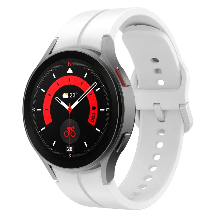 Colorful Buckle Silicone Watch Band, For Samsung Galaxy Watch 5 Pro 45mm