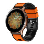 Plain Weave Two-color Silicone Watch Band, For Samsung Galaxy Watch 5 Pro 45mm