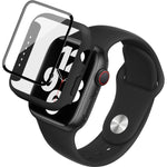 imak Silicone Watch Band PC Frame with Tempered Glass Film, For Apple Watch SE 2022 40mm, For Apple Watch SE 2022 44mm
