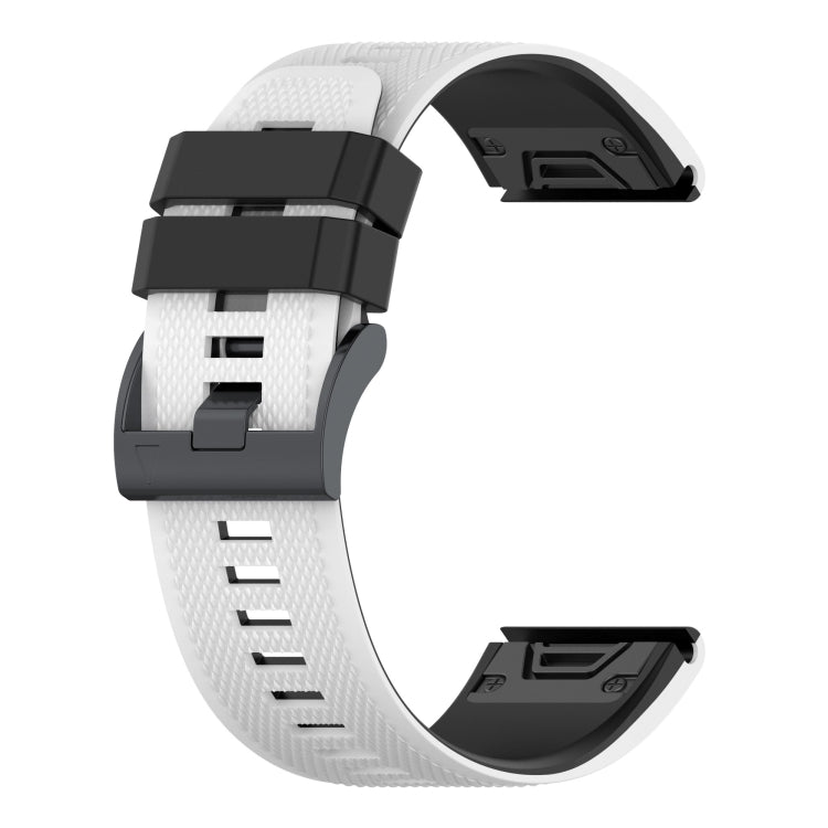 Two-color Silicone Watch Band, For Garmin Fenix 7, For Garmin Fenix 7X