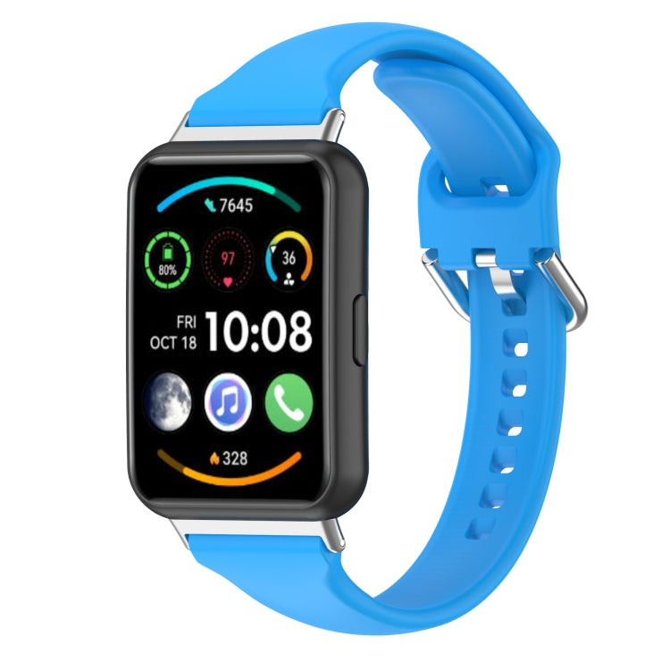For Huawei Watch Fit 2 Small Waist Silicone Watch Band, S, L