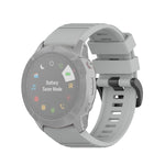 For Garmin Fenix 6X 26mm Quick Release Official Texture Wrist Strap Watchband, with Plastic Button, with Metal Button