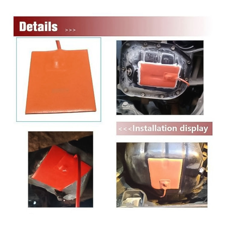 9 x 13cm Car Engine Oil Pan Sump Tank Heater Pad, 9 x 13cm, US Plug, 9 x 13cm, EU Plug, 9 x 13cm, UK Plug