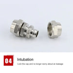 PM-4 LAIZE 2pcsNickel Plated Copper Straight Pneumatic Quick Connector, PM-4 (2pcs), PM-6 (2pcs), PM-8 (2pcs), PM-10 (2pcs), PM-12, PM-14, PM-16