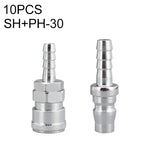 10pcs C-type Self-lock Air Tube Pneumatic Quick Fitting Connector, PF-20, PF-30, PF-40, PH-20, PH-30, PH-40, PM-20, PM-30, PM-40, PP-20, PP-30, PP-40, SF-20, SF-30, SF-40, SH-20, SH-30, SH-40, SM-20, SM-30, SM-40, SP-20, SP-30, SP-40, SF+PF-20, SF+PF-3...