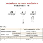LAIZE Nickel Plated Copper Male Thread Straight Pneumatic Quick Connector, PC4-01, PC4-02, PC4-M5, PC6-01, PC6-02, PC6-03, PC6-04, PC6-M5, PC8-01, PC8-02, PC8-03, PC8-04, PC10-01, PC10-02, PC10-03, PC10-04, PC12-01, PC12-02, PC12-03, PC12-04, PC14-02  ...