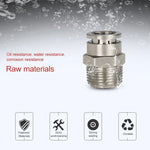 LAIZE Nickel Plated Copper Male Thread Straight Pneumatic Quick Connector, PC4-01, PC4-02, PC4-M5, PC6-01, PC6-02, PC6-03, PC6-04, PC6-M5, PC8-01, PC8-02, PC8-03, PC8-04, PC10-01, PC10-02, PC10-03, PC10-04, PC12-01, PC12-02, PC12-03, PC12-04, PC14-02  ...