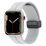 Solid Color Silicone Watch Band, For Apple Watch Series 8&7 41mm / SE 2&6&SE&5&4 40mm / 3&2&1 38mm, For Apple Watch Ultra 49mm / Series 8&7 45mm / SE 2&6&SE&5&4 44mm