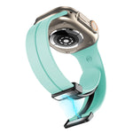 Solid Color Silicone Watch Band, For Apple Watch Series 8&7 41mm / SE 2&6&SE&5&4 40mm / 3&2&1 38mm, For Apple Watch Ultra 49mm / Series 8&7 45mm / SE 2&6&SE&5&4 44mm