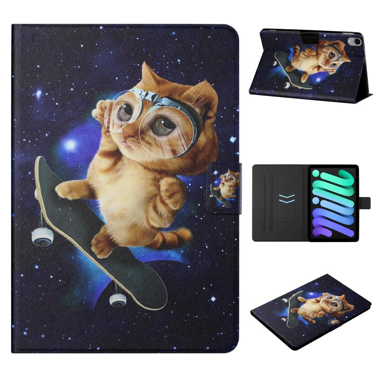 Colored Drawing Pattern Flip Leather Smart Tablet Case, For iPad 10th Gen 10.9 2022