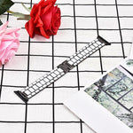Epoxy Metal Watchband, For Apple Watc 5 & 4 44mm / 3 & 2 & 1 42mm