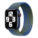 Nylon Single-turn Braided Watch Band For Apple Watch Series 8&7 41mm / SE 2&6&SE&5&4 40mm / 3&2&1 38mm, For Apple Watch Series 8&7 41mm,135mm, For Apple Watch Series 8&7 41mm, 135mm