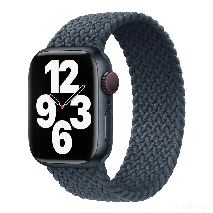 Nylon Single-turn Braided Watch Band For Apple Watch Series 8&7 41mm / SE 2&6&SE&5&4 40mm / 3&2&1 38mm, For Apple Watch Series 8&7 41mm,145mm, For Apple Watch Series 8&7 41mm, 145mm