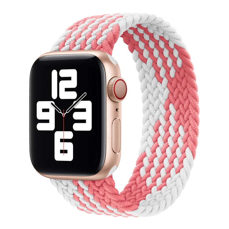 Nylon Single-turn Braided Watch Band For Apple Watch Series 8&7 41mm / SE 2&6&SE&5&4 40mm / 3&2&1 38mm, For Apple Watch Series 8&7 41mm,145mm, For Apple Watch Series 8&7 41mm, 145mm
