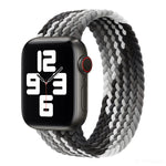 Nylon Single-turn Braided Watch Band For Apple Watch Series 8&7 41mm / SE 2&6&SE&5&4 40mm / 3&2&1 38mm, For Apple Watch Series 8&7 41mm,145mm, For Apple Watch Series 8&7 41mm, 145mm
