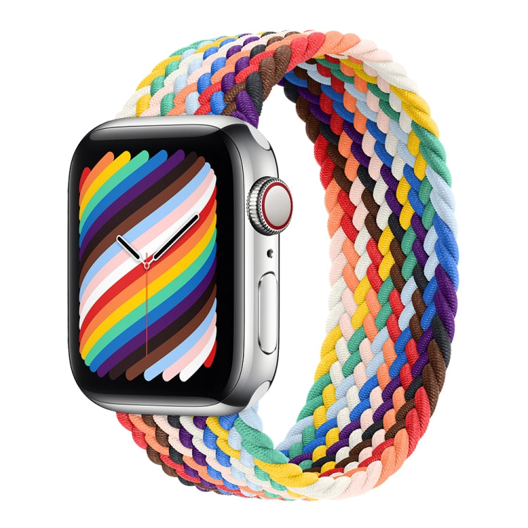 Nylon Single-turn Braided Watch Band For Apple Watch Series 8&7 41mm / SE 2&6&SE&5&4 40mm / 3&2&1 38mm, For Apple Watch Series 8&7 41mm,145mm, For Apple Watch Series 8&7 41mm, 145mm