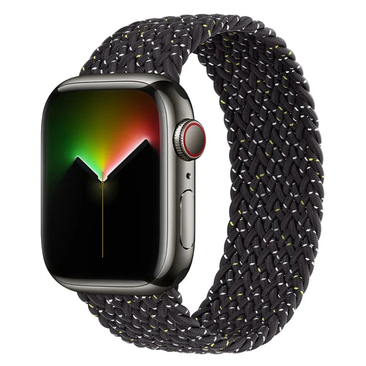 Nylon Single-turn Braided Watch Band For Apple Watch Series 8&7 41mm / SE 2&6&SE&5&4 40mm / 3&2&1 38mm, For Apple Watch Series 8&7 41mm,155mm, For Apple Watch Series 8&7 41mm, 155mm
