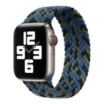 Nylon Single-turn Braided Watch Band For Apple Watch Series 8&7 41mm / SE 2&6&SE&5&4 40mm / 3&2&1 38mm, For Apple Watch Series 8&7 41mm,155mm, For Apple Watch Series 8&7 41mm, 155mm