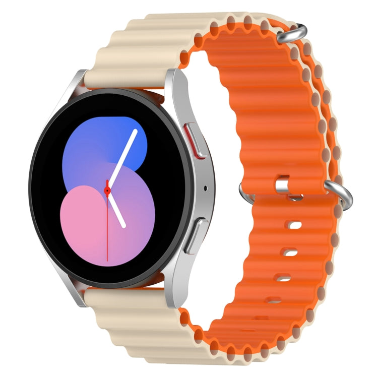 Universal Ocean Style Silicone Two Color Watch Band, 20mm, 22mm