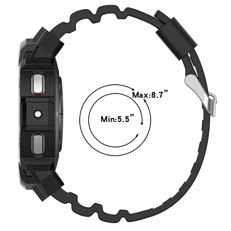 Armor Silicone Watch Band + Protective Case, For Samsung Galaxy Watch5 40mm, For Samsung Galaxy Watch5 44mm, For Samsung Galaxy Watch4 40mm, For Samsung Galaxy Watch4 44mm