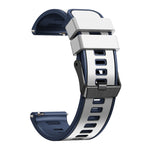 Universal Two Color Silicone Watch Band, 20mm, 22mm