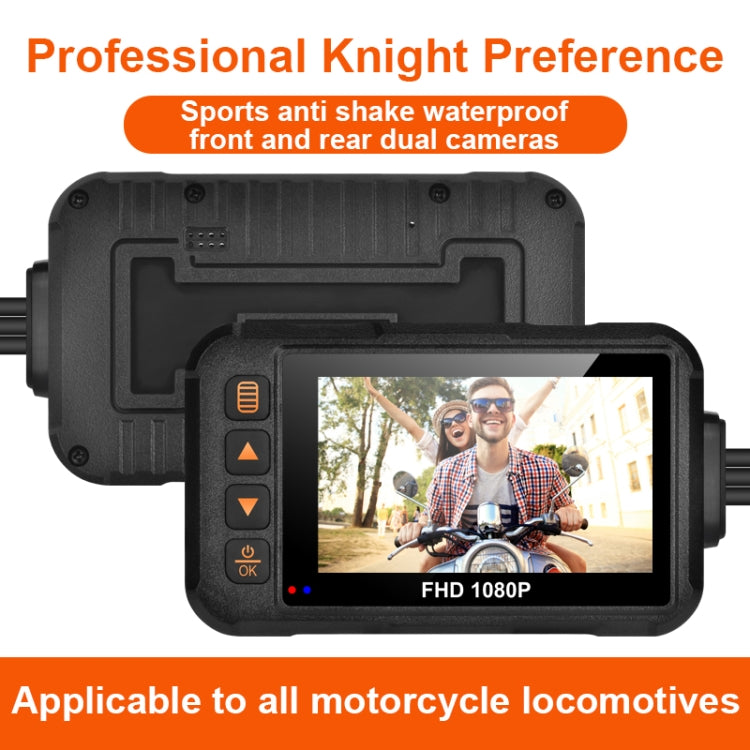 SE60 3.0 inch Waterproof HD Motorcycle DVR, Support TF Card / Cycling Video / Parking Monitoring, SE60