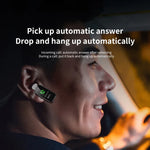 K60 1.08 inch Steel Band Earphone Detachable Life Waterproof Smart Watch Support Bluetooth Call, Steel Band (Black)