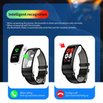 K60 1.08 inch Leather Band Earphone Detachable Life Waterproof Smart Watch Support Bluetooth Call, Leather Band (Black Silver), Leather Band (Black), Leather Band (Brown Silver)