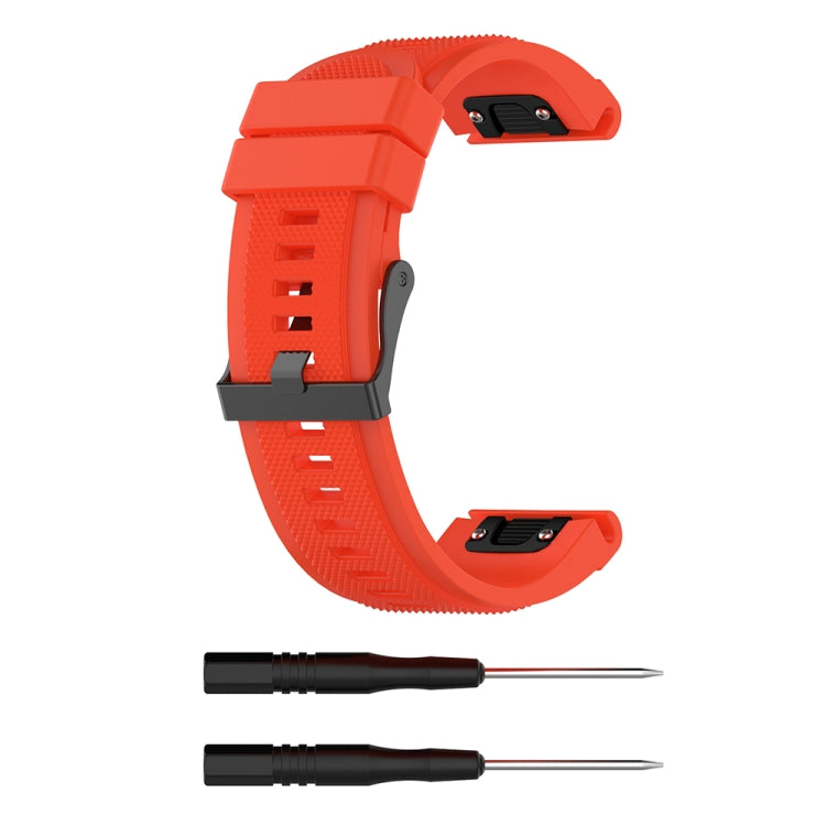 For Garmin Fenix 5X (26mm) Fenix3 / Fenix3 HR Silicone Replacement Wrist Strap Watchband
