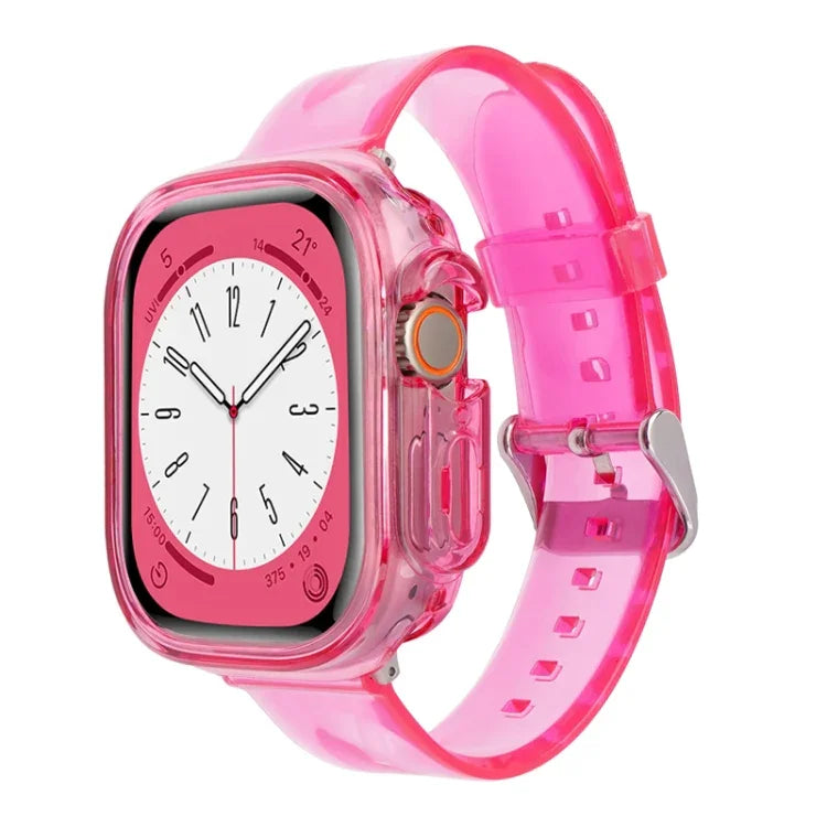 Glacier Jelly Clear TPU Case Watch Band, For Apple Watch Ultra 3 / 2 / 1 49mm