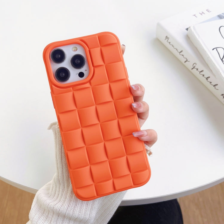 3D Cube Weave Texture Skin Feel Phone Case, For iPhone 12, For iPhone 11 Pro Max, For iPhone 11