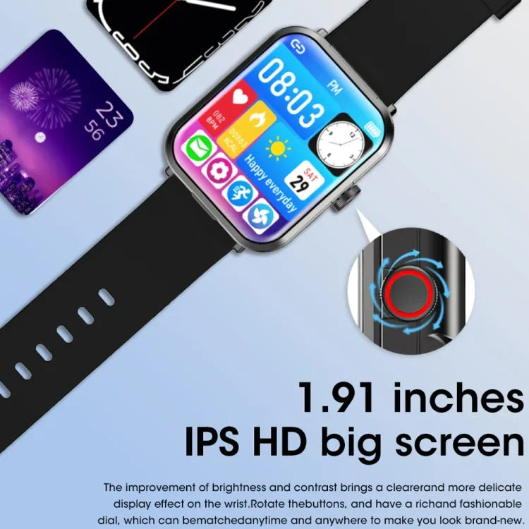 S6 TWS Earphone 1.91 inch Smart Bracelet Support Bluetooth Call / Health Monitoring