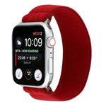 Elastic Nylon Braid Watch Band, For Apple Watch Series 8&7 45mm, For Apple Watch Series 8&7 41mm
